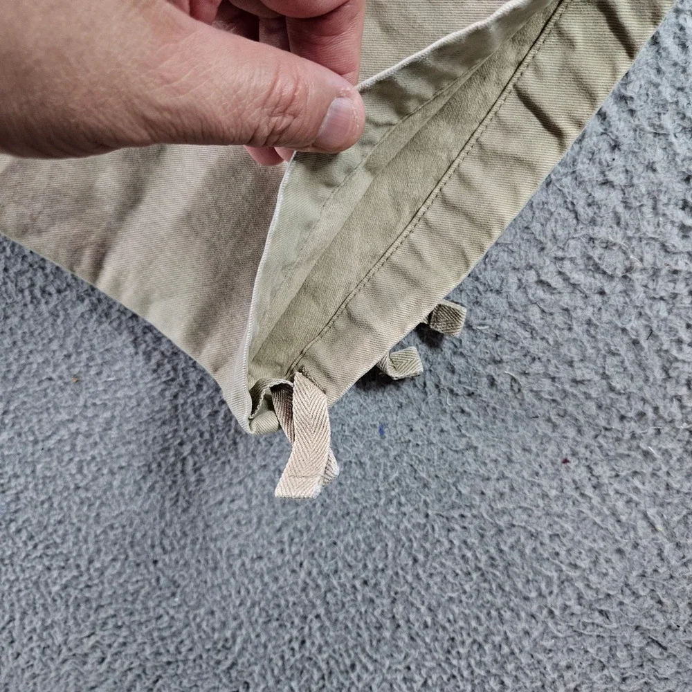 Banana Republic Mens 42x32 Khaki Tan Cotton Cargo Pants Adjustable Waist Utility